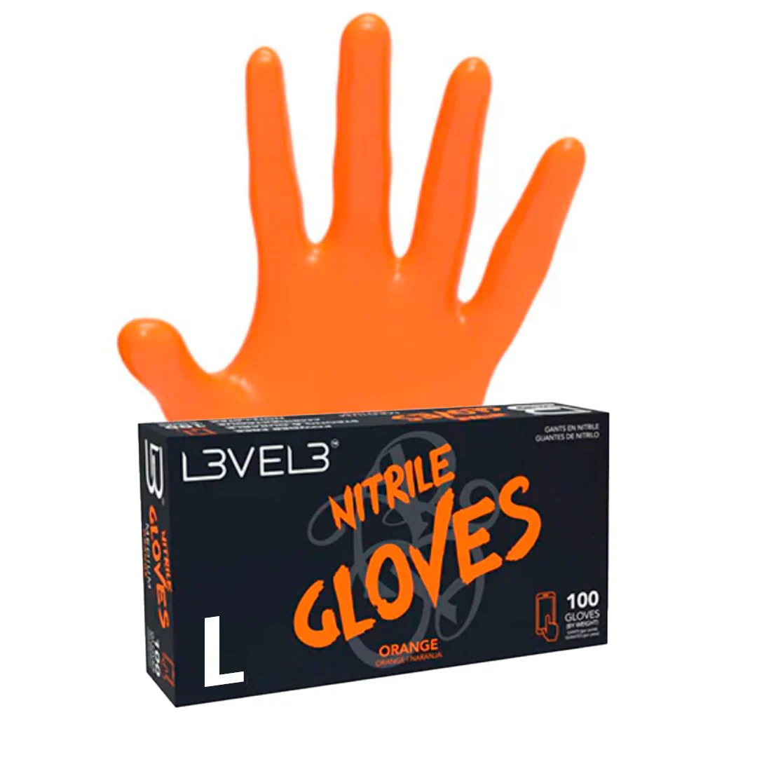 GUANTES DE NITRILO NARANJAS - LEVEL 3 - Image 2