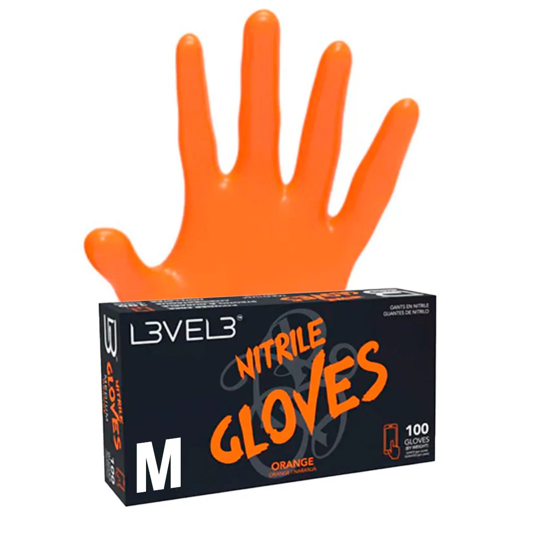 GUANTES DE NITRILO NARANJAS - LEVEL 3 - Image 3
