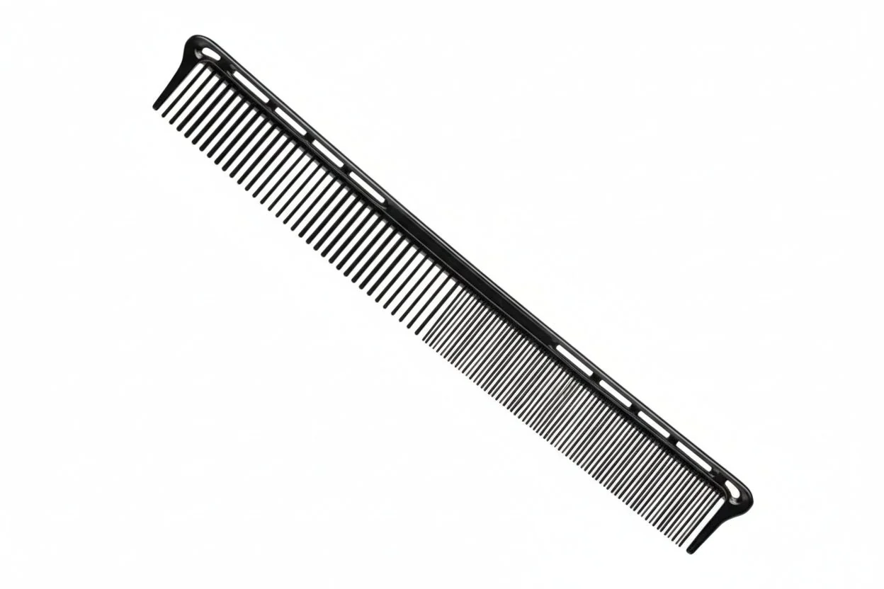 PEINE BARBERO PROFESIONAL 20CM NEGRO