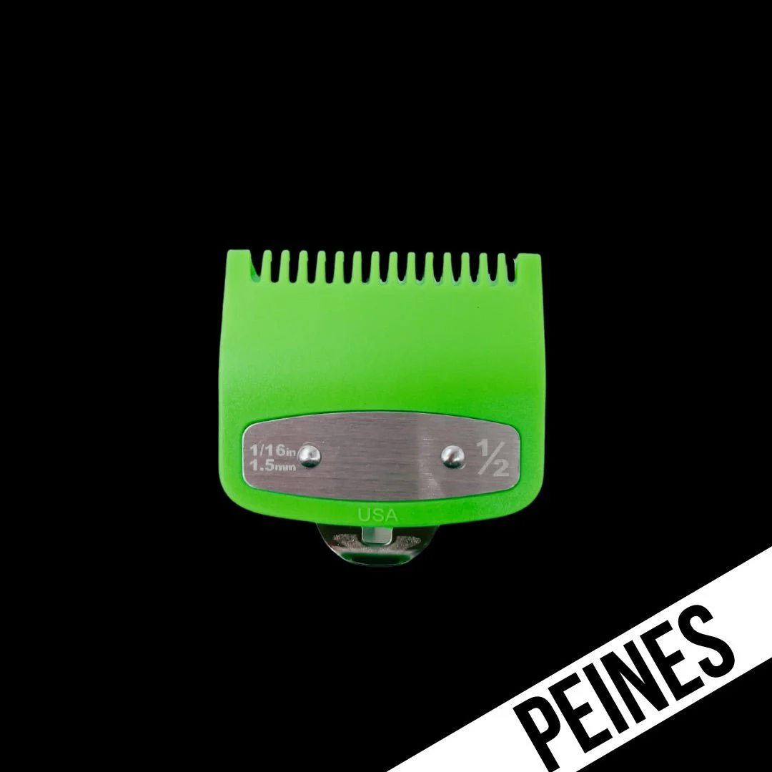 PEINE / GUIA UNIVERSAL METALICO VERDE (0.5)