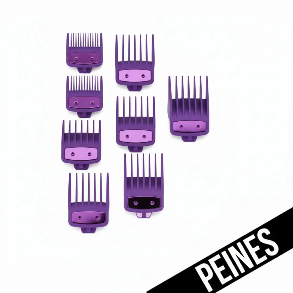 PEINES / GUIAS UNIVERSALES DE COLOR MORADO ( 8 NUMEROS DE GUIAS )