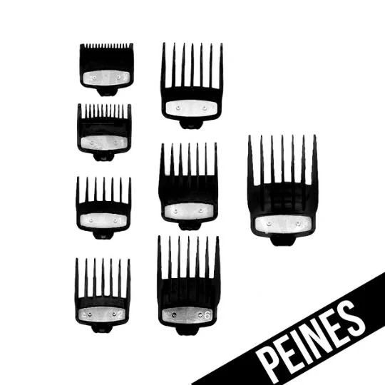 PEINES / GUIAS UNIVERSALES DE COLOR NEGRO ( 8 NUMEROS DE GUIAS )