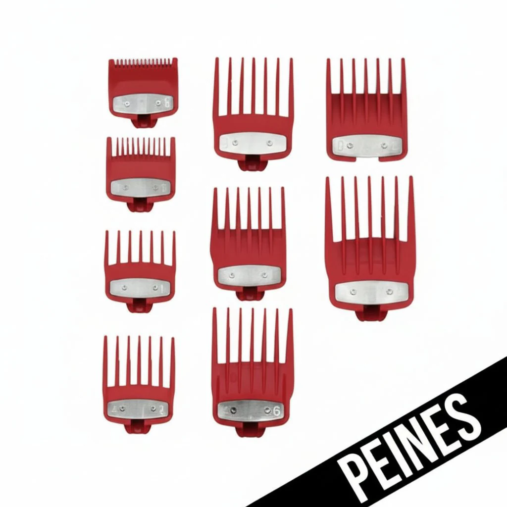 PEINES / GUIAS UNIVERSALES DE COLOR ROJO ( 8 NUMEROS DE GUIAS )