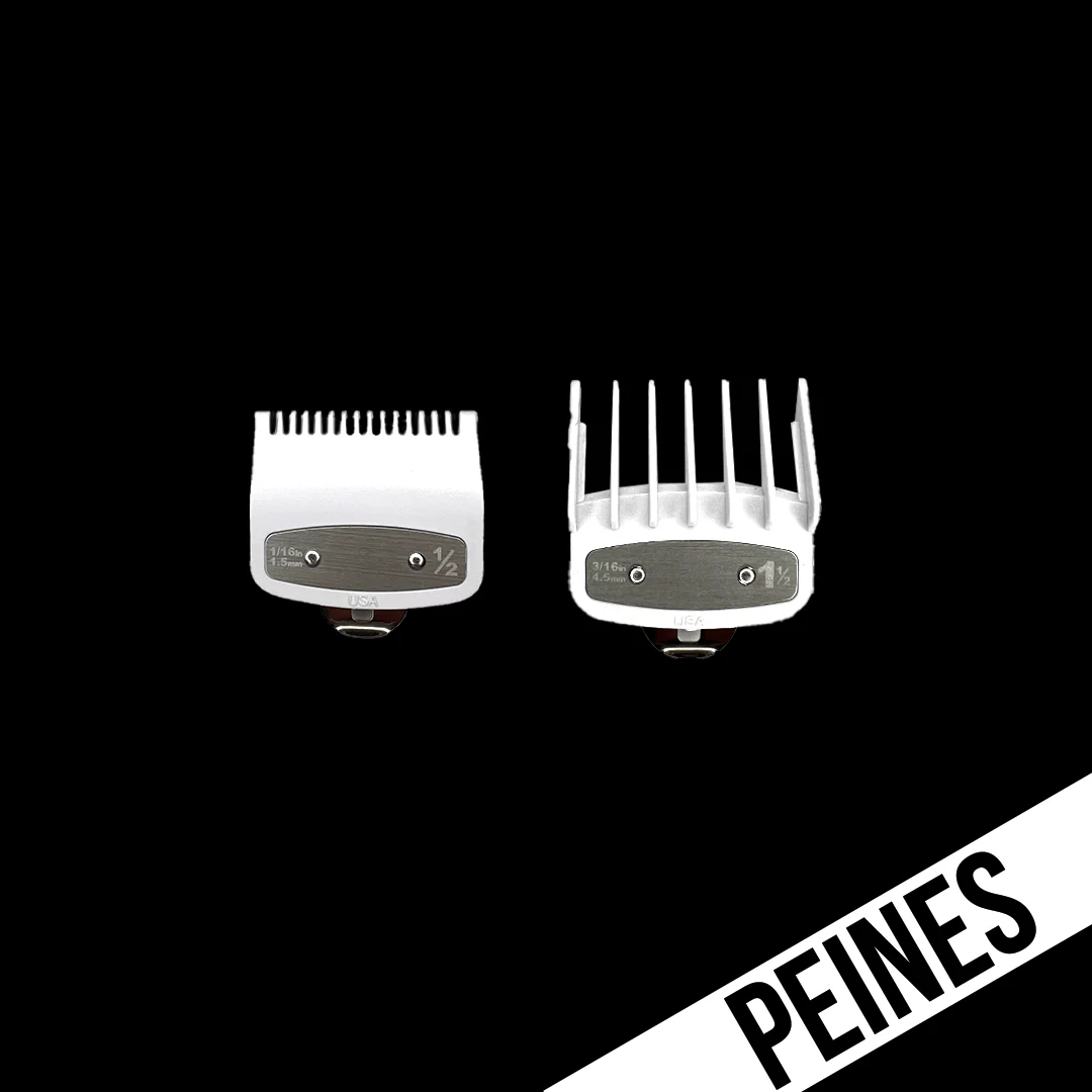 PEINES / GUIAS UNIVERSALES METALICOS X2 BLANCO (0.5 Y 1.5)